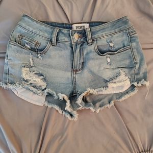 PINK Victoria secret jean shorts